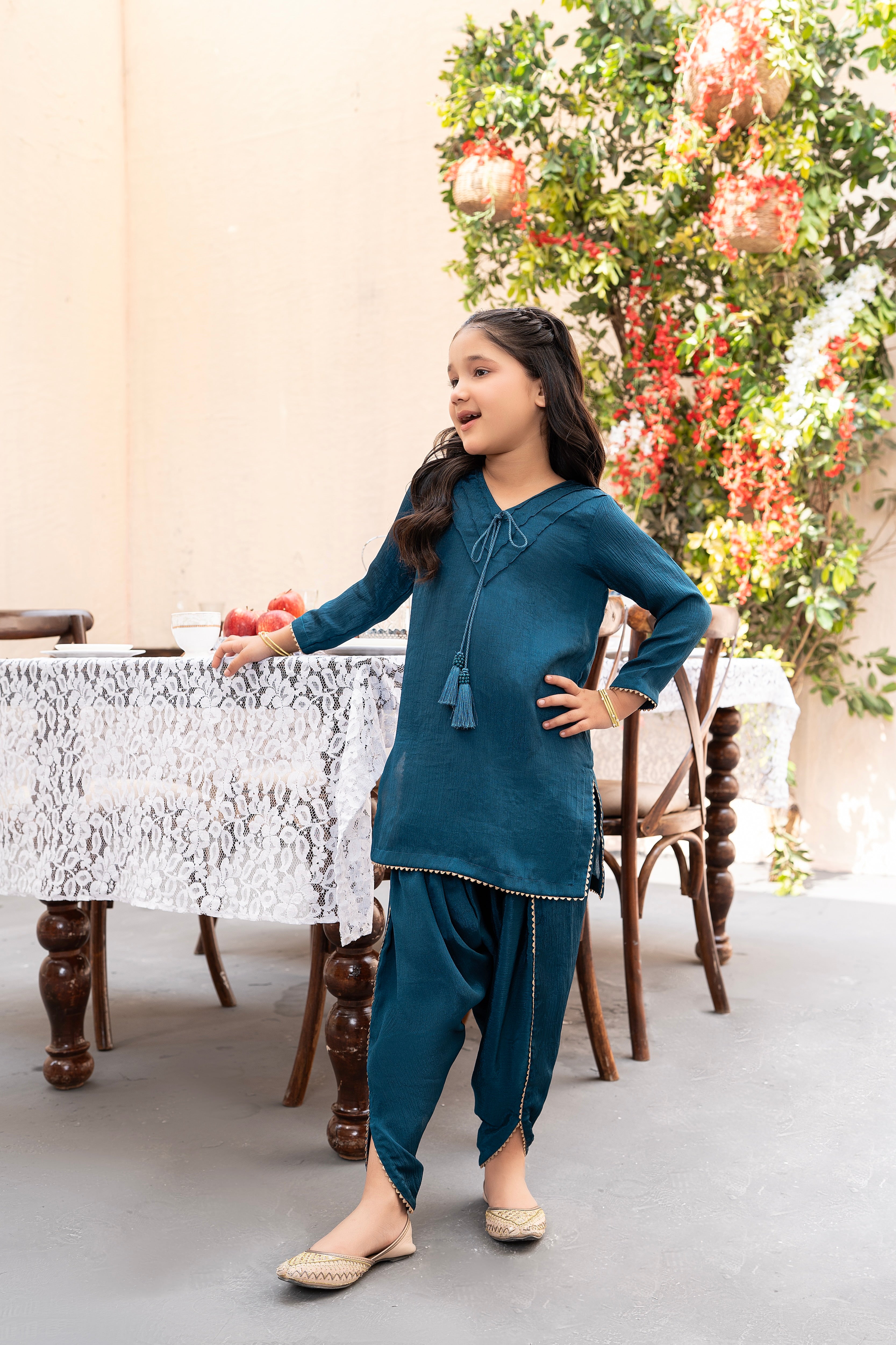 TEAL - TULIP SHALWAR SUIT