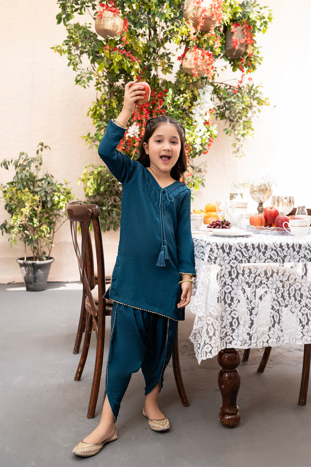 TEAL - TULIP SHALWAR SUIT