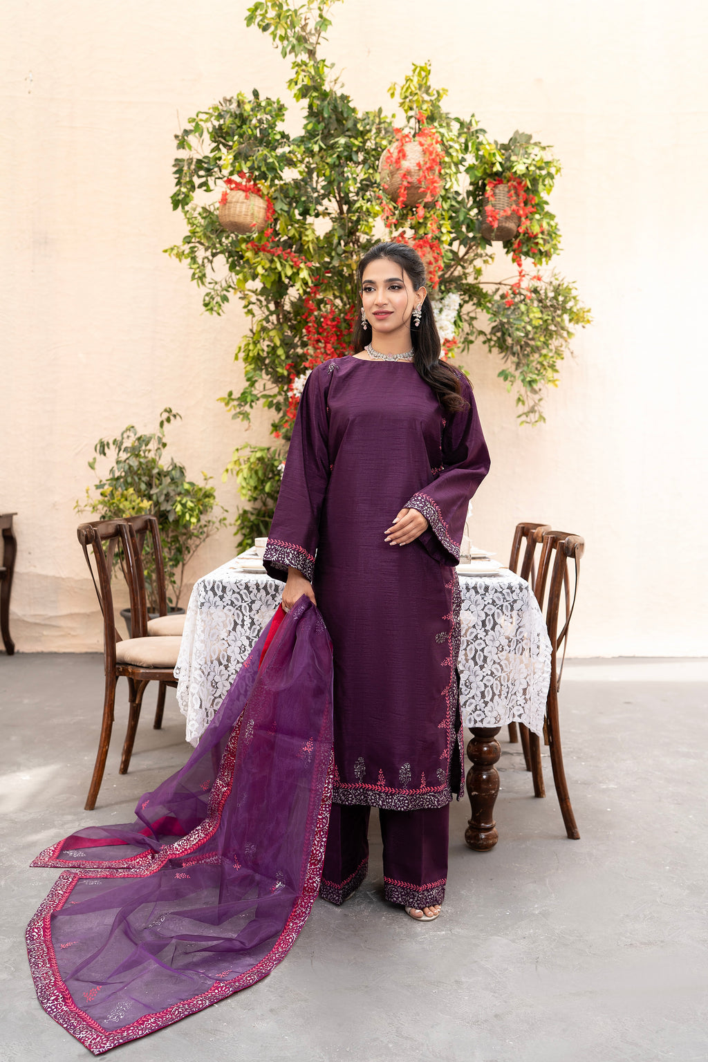 BLOCK PRINT- 3 PIECE SUIT