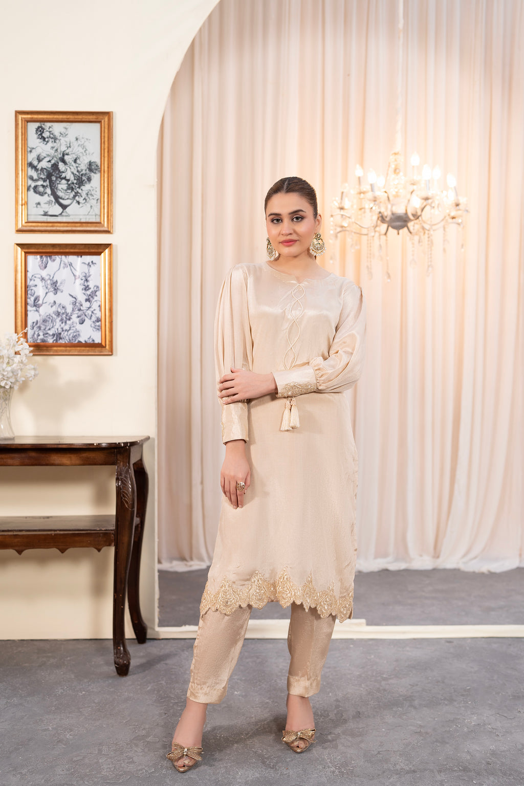 DULL GOLD - 3 PIECE SUIT