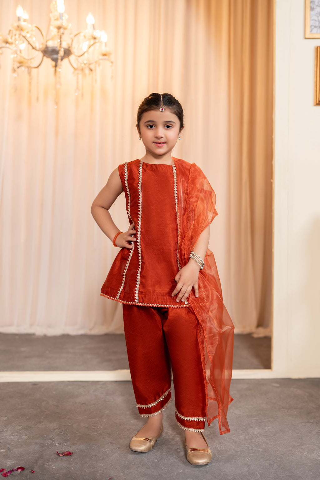 RUST A-LINE SUIT