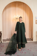 EMBERELLED GREEN PISHWAS - 3 PIECE SUIT