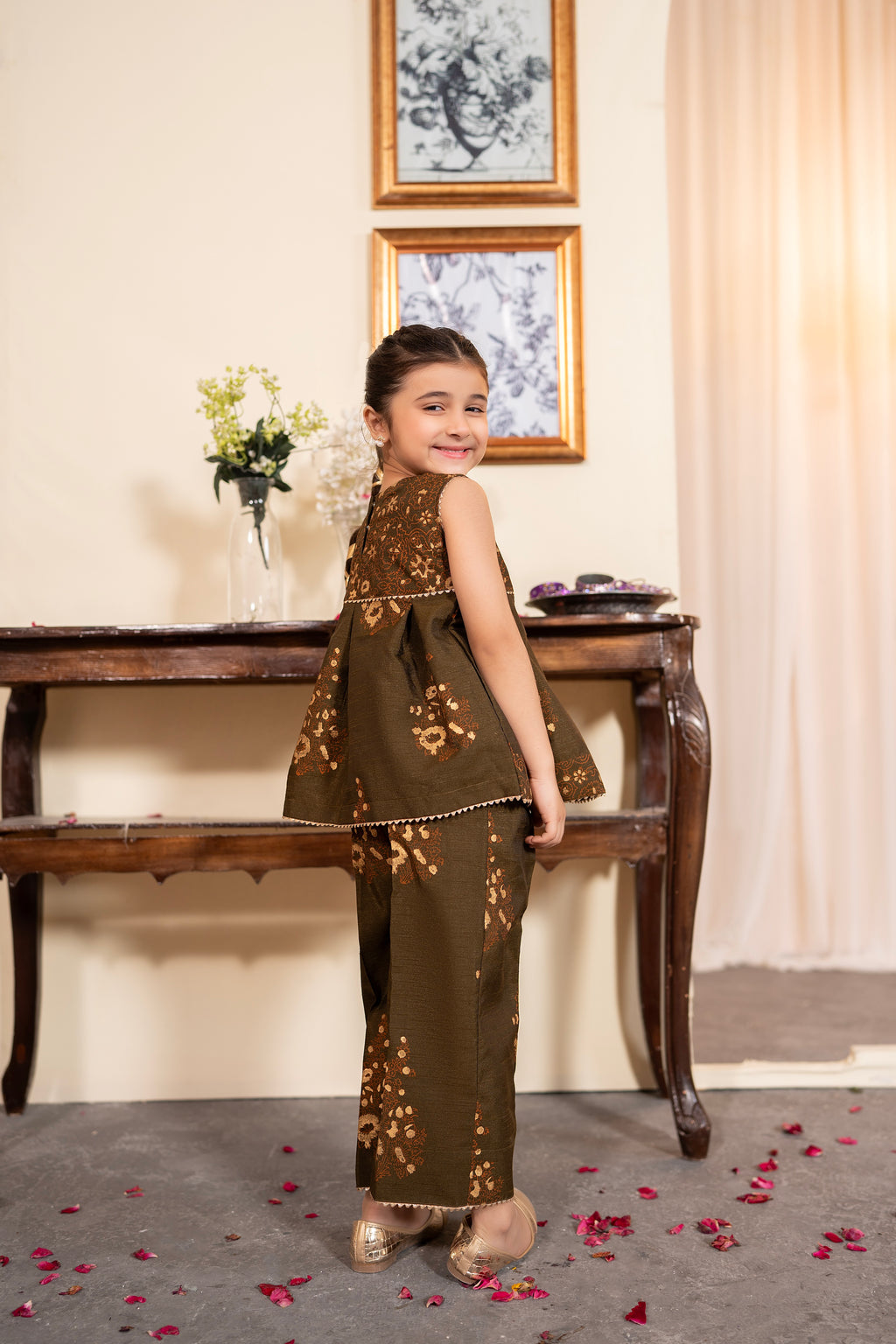SEAWEED PEPLUM SUIT