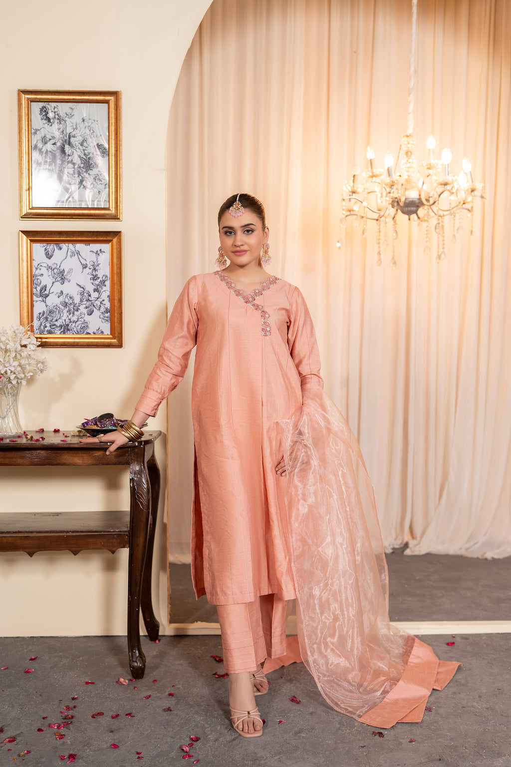 FLAMINGO PINK - 3 PIECE SUIT